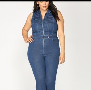 Denim jumpsuit size 2x